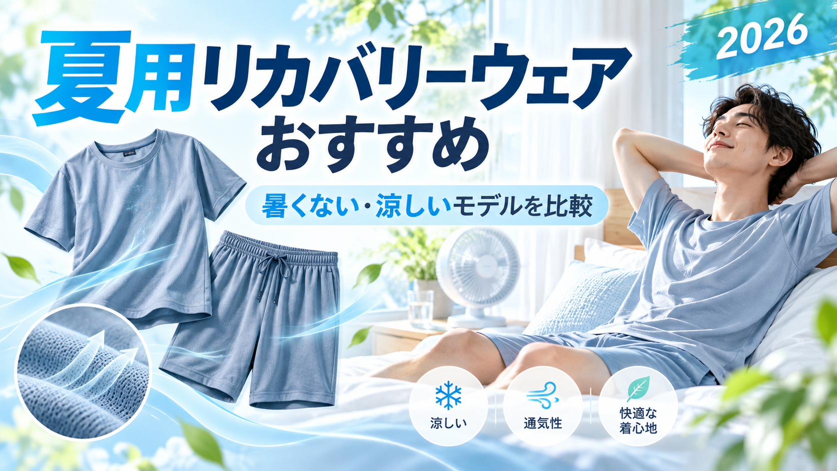 夏用リカバリーウェアおすすめ8選｜暑くない・涼しいモデルを比較